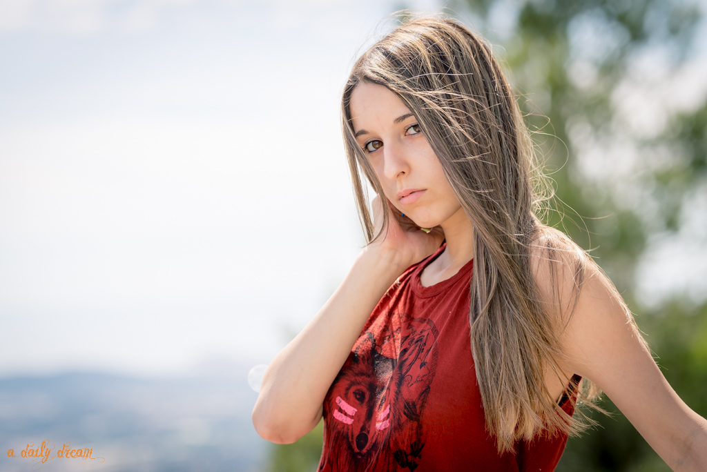 Shooting portrait avec Lucy sur les hauteurs du mont Faron, près de Toulon.