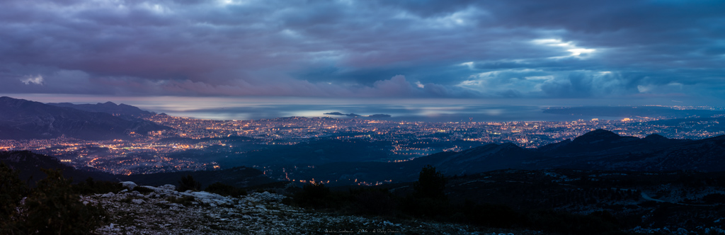 photo paysage photographe adailydream nuit panorama marseille ville nuages lumiere