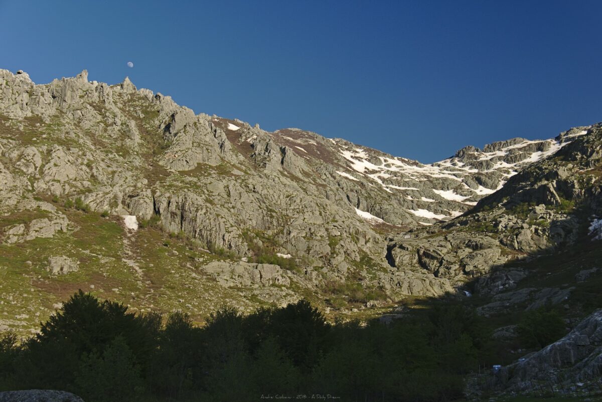 photo photographe adailydream gr20 randonnee france montagne paysage sport lune